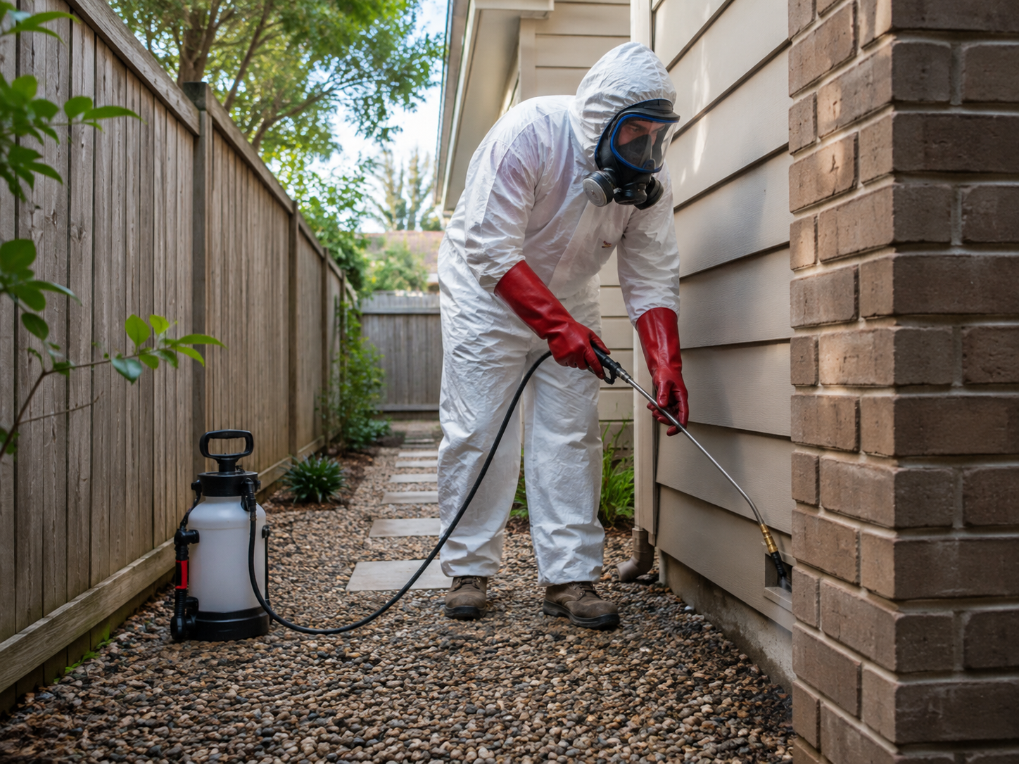 Professional rodent control treatment