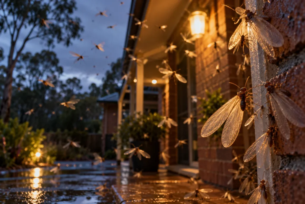 termite swarm season Australia